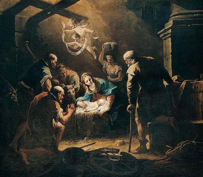 Gaspare Diziani The Adoration of the Shepherds Sweden oil painting art